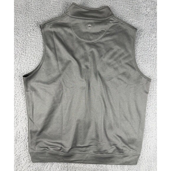 Peter Millar Vest Mens Large Grey Crown Sport 1/4 Zip Performance Golf Preppy - Picture 2 of 7